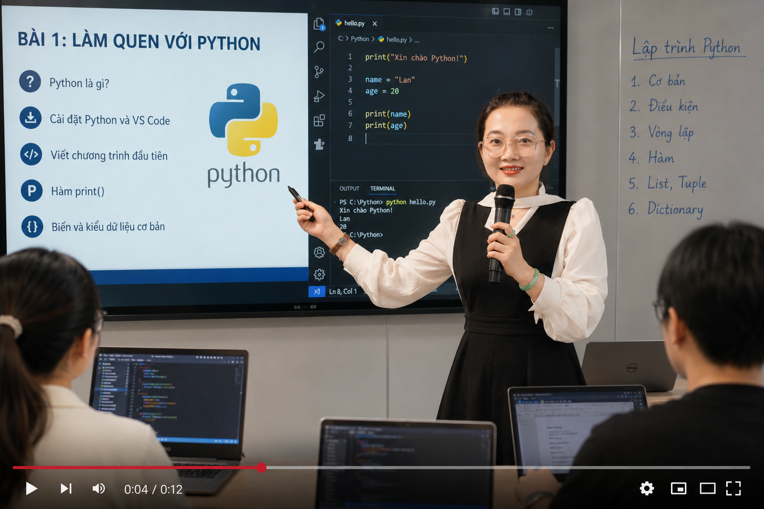 Tiết học lập trình Python
